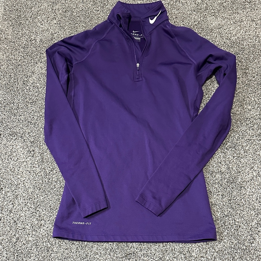Nike Purple Half-Zip Performance Top